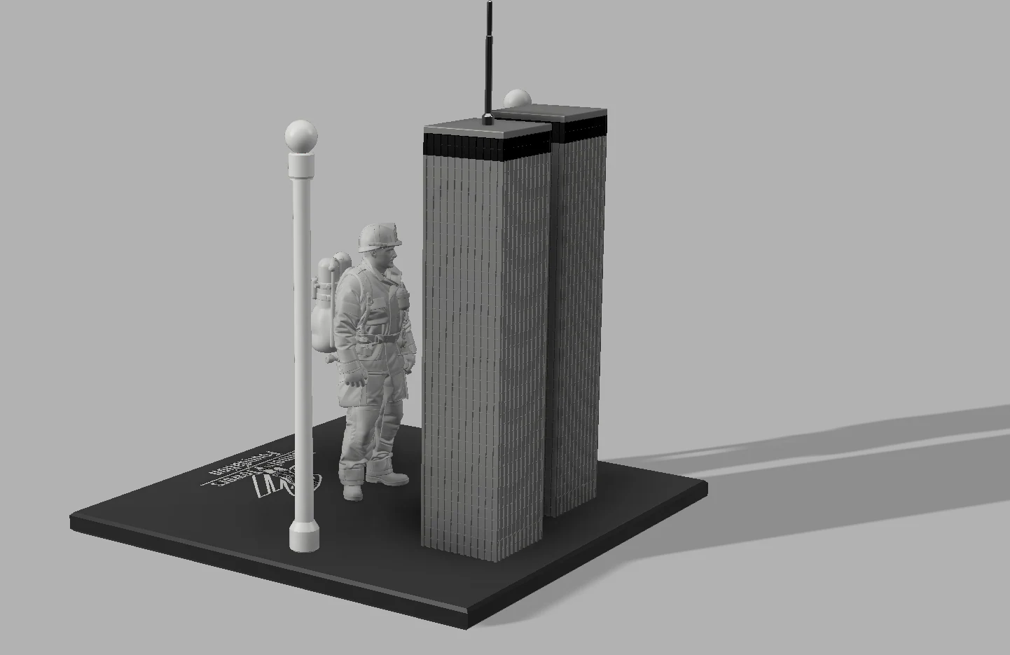 Alternative CAD perspective of the model